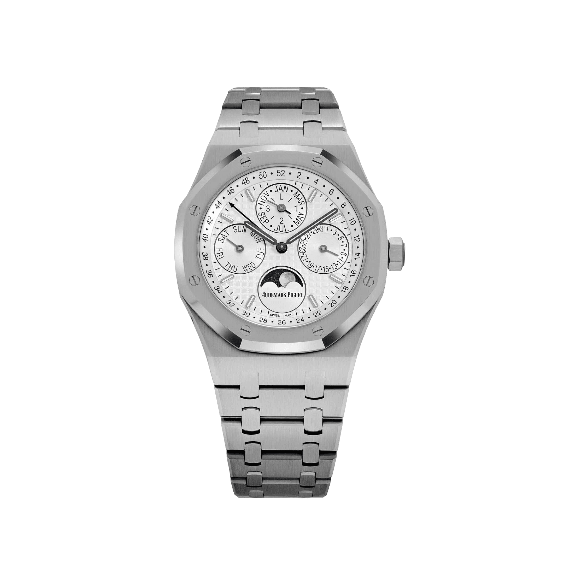 Royal Oak Perpetual Calendar 26574ST · White, 2019